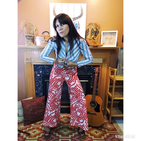 polyester bell bottoms
